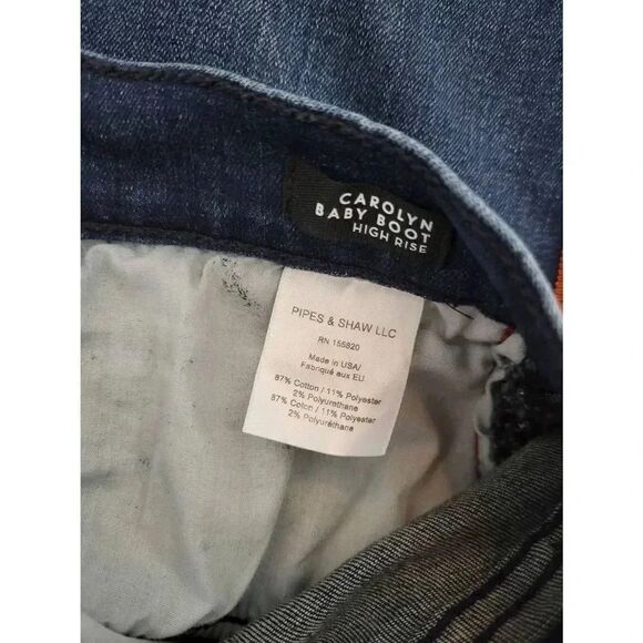 Veronica Beard Women's Size 20 US Carolyn Baby Boot Cropped High-Rise Jeans - Picture 11 of 12